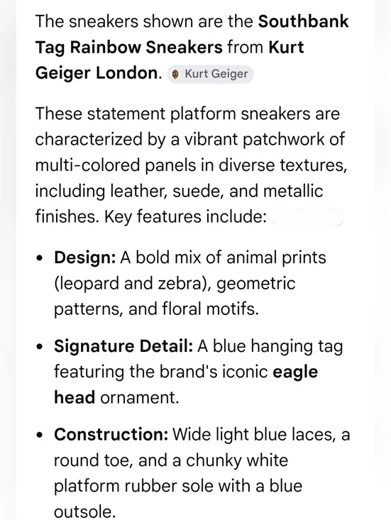 Kurt Geiger Womens Multicolor Leopard-Panel LowTop Sneakers/Shoes Sz 5.5, 6, 6.5 - Picture 9 of 10